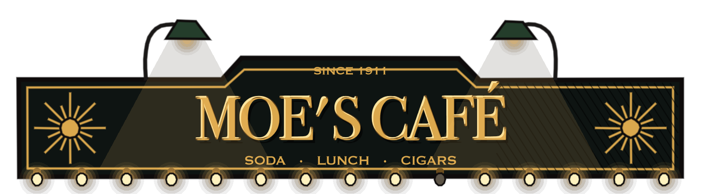 L'enseigne du Moe's Café